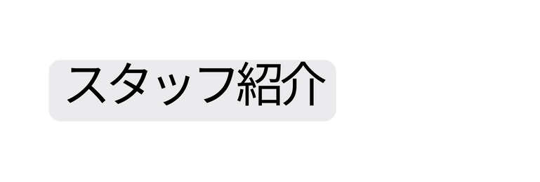スタッフ紹介